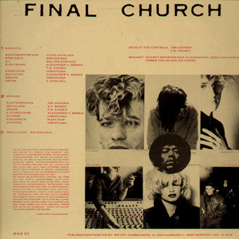 Christiane F. : Final Church (12")