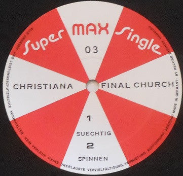 Christiane F. : Final Church (12")