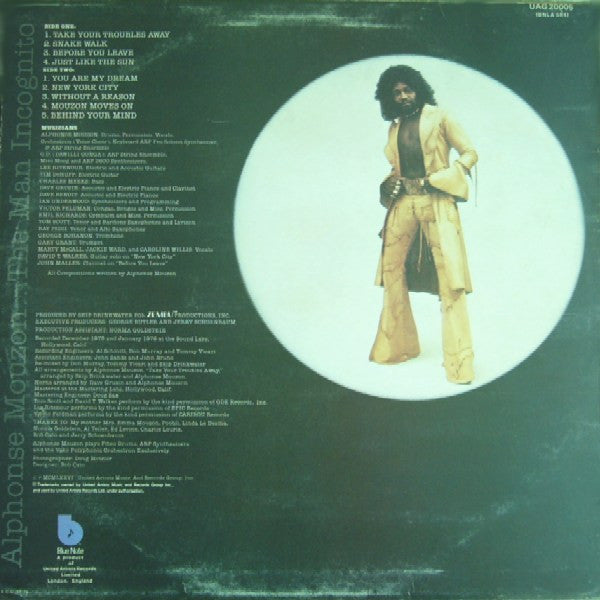 Alphonse Mouzon : The Man Incognito (LP, Album)