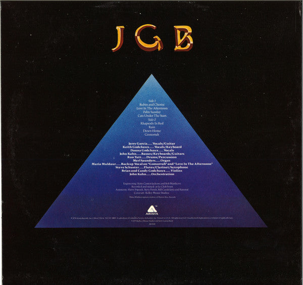 The Jerry Garcia Band : Cats Under The Stars (LP, Album)