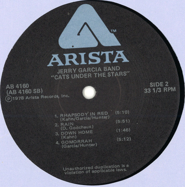 The Jerry Garcia Band : Cats Under The Stars (LP, Album)