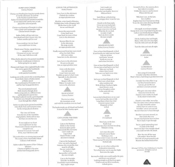 The Jerry Garcia Band : Cats Under The Stars (LP, Album)