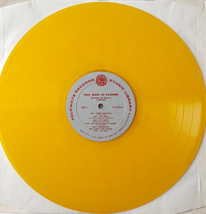 E. Bhavnain : Folk Music Of Kashmir (LP, Album, RP, Yel)