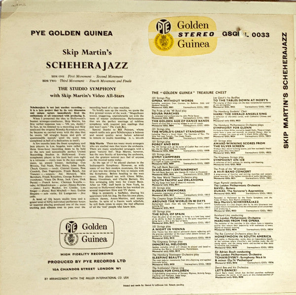 Skip Martin : Scheherajazz (LP, Album)