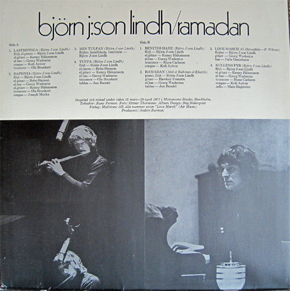 Björn J:Son Lindh : Ramadan (LP, Album, RE)