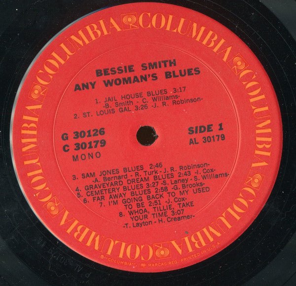 Bessie Smith : Any Woman's Blues (2xLP, Comp, Mono, Gat)