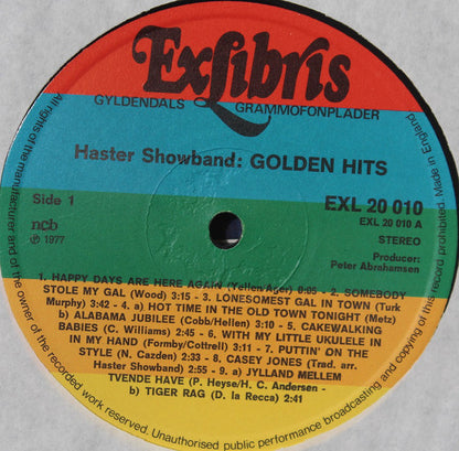 Haster Showband : Golden Hits (LP, Album)