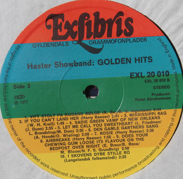 Haster Showband : Golden Hits (LP, Album)