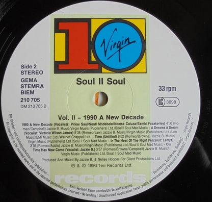 Soul II Soul : Vol. II - 1990 A New Decade (LP, Album)