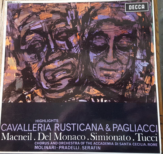 Coro dell'Accademia Nazionale di Santa Cecilia And Orchestra dell'Accademia Nazionale di Santa Cecilia : Cavalleria Rusticana & Pagliacci (LP, Album)