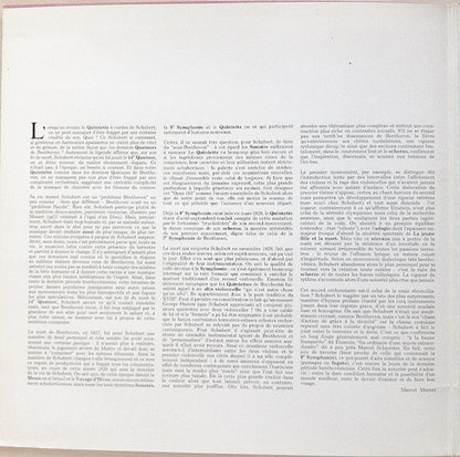 Franz Schubert, Juilliard String Quartet & Bernard Greenhouse : Quintet In C Major = Quintet In C-Dur = Quintette En Ut (LP, RE, Gat)