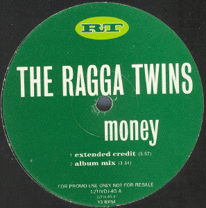 The Ragga Twins : Money (12", Promo)