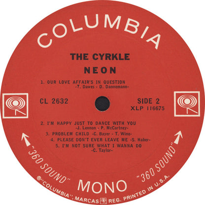 The Cyrkle : Neon (LP, Album, Mono, San)