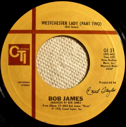 Bob James : Westchester Lady (7")