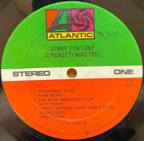 Sonny Fortune : Serengeti Minstrel (LP, Album, RI )