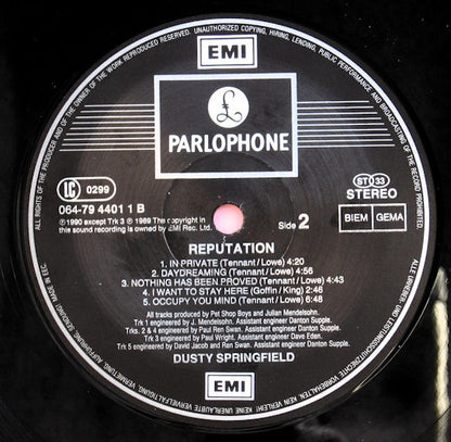Dusty Springfield : Reputation (LP, Album)