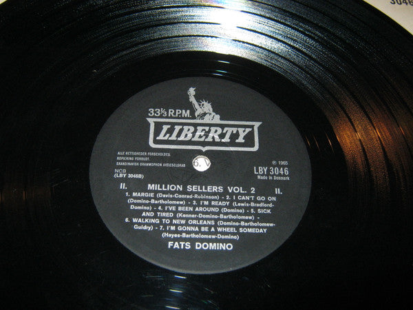 Fats Domino : Million Sellers By Fats Vol 2 (LP, Comp)