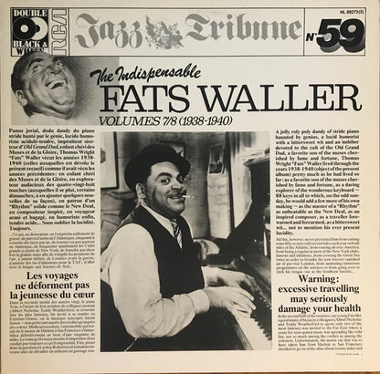 Fats Waller : The Indispensable Fats Waller Volumes 7/8 (1938-1940) (2xLP, Comp, RE)