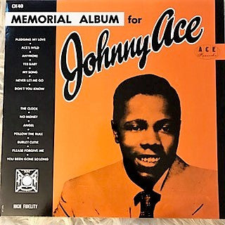 Johnny Ace : Memorial Album For Johnny Ace (LP, Comp, Mono, RE)