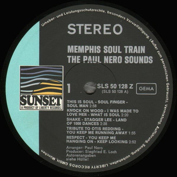 The Paul Nero Sounds : Memphis Soul Train (LP, Comp)