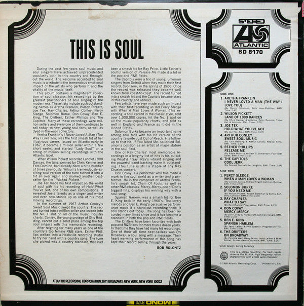 Various : This Is Soul (LP, Comp)