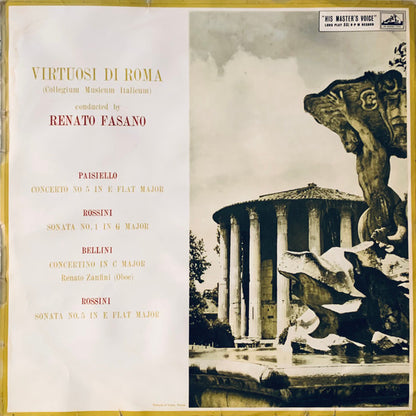 Virtuosi Di Roma "Collegium Musicum Italicum", Renato Fasano, Giovanni Paisiello, Gioacchino Rossini, Vincenzo Bellini : Concerto No.5 In E Flat Major, Sonata No.1 In G Major, Concerto In C Major, Sonata No.5 In E Flat Major (LP, Album, Mono)