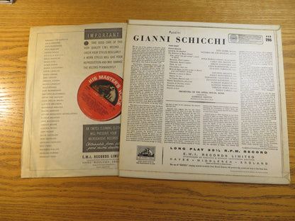 Giacomo Puccini - Tito Gobbi, Victoria De Los Angeles, Orchestra Del Teatro Dell'Opera Di Roma, Gabriele Santini (2) : Gianni Schicchi (LP, RP)