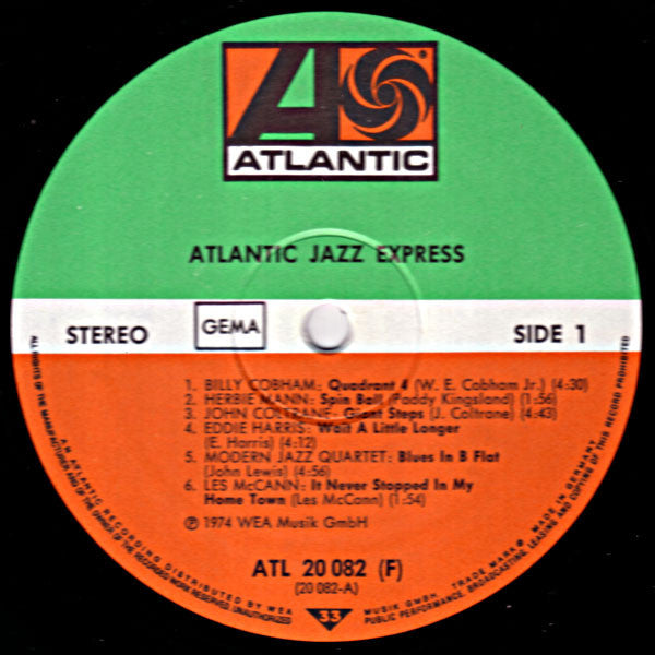 Various : Atlantic Jazz-Express (LP, Comp)