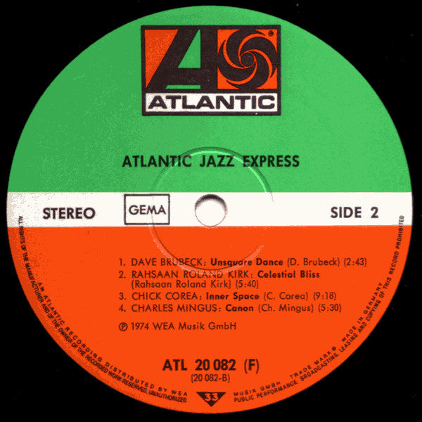 Various : Atlantic Jazz-Express (LP, Comp)