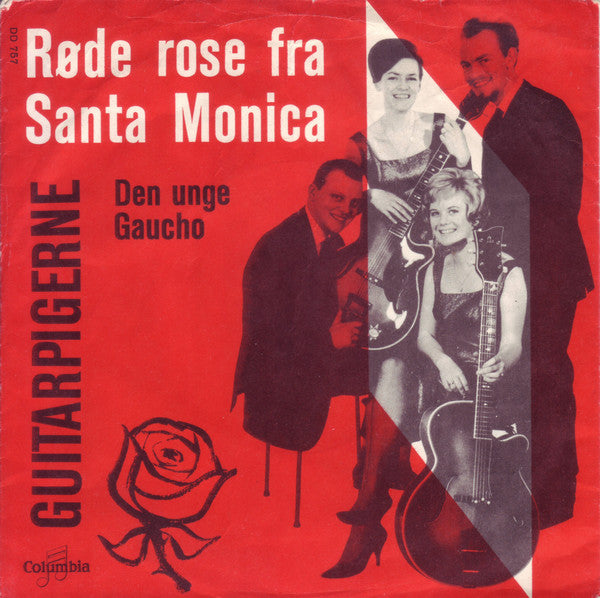 Guitarpigerne : Røde Rose Fra Santa Monica  (7")