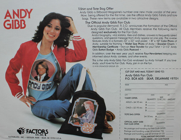 Andy Gibb : Shadow Dancing (LP, Album, Ter)