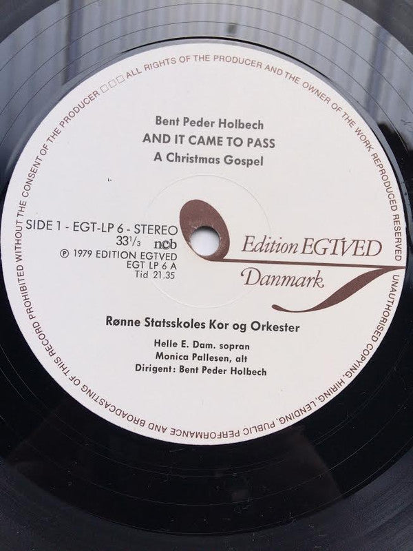 Bent Peder Holbech : Miss Rotna / And It Came To Pass (LP, Album)