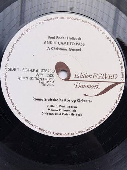 Bent Peder Holbech : Miss Rotna / And It Came To Pass (LP, Album)