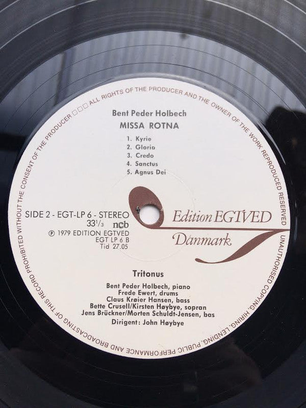 Bent Peder Holbech : Miss Rotna / And It Came To Pass (LP, Album)