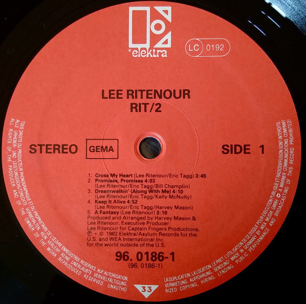 Lee Ritenour : Rit/2 (LP, Album)