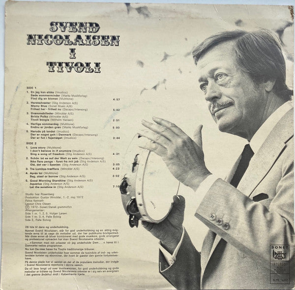 Svend Nicolaisen : Svend Nicolaisen I Tivoli (LP, Album)