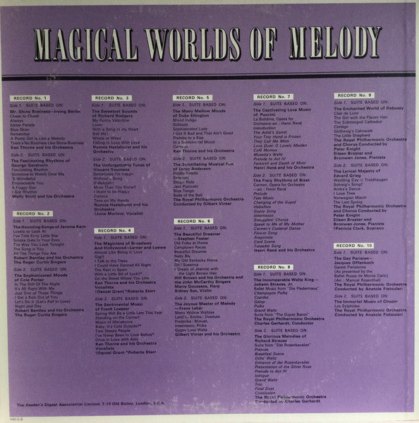 Various : Magical Worlds Of Melodies (10xLP, Comp + Box)