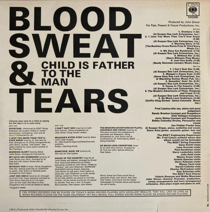Blood, Sweat And Tears : Child Is Father To The Man (LP, Album, RE)
