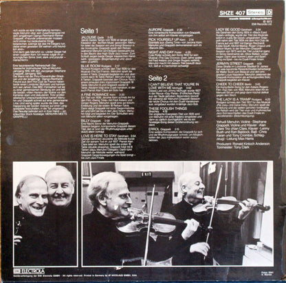 Yehudi Menuhin, Stéphane Grappelli & Alan Clare Trio : Jalousie (LP, Album)