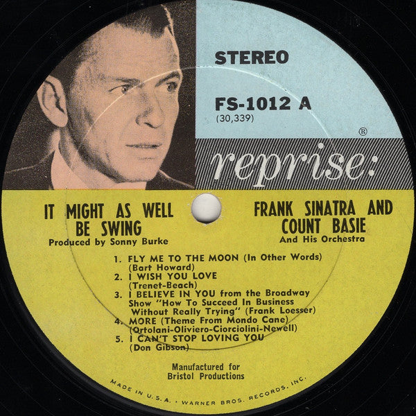 Frank Sinatra • Count Basie Orchestra : It Might As Well Be Swing (LP, Album, Ter)