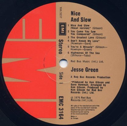 Jesse Green : Nice And Slow (LP, Album)