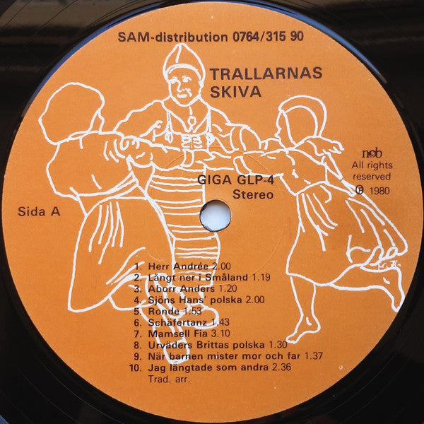 Trallarna : Trallarnas Skiva (LP, Album)