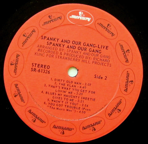 Spanky & Our Gang : Live (LP, Album, Phi)