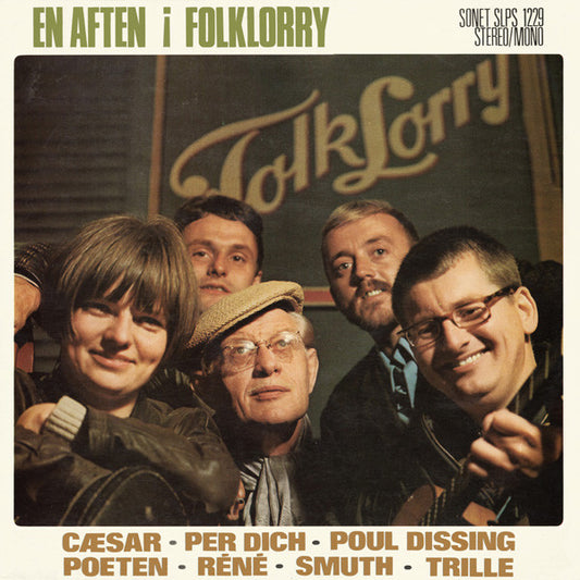 Cæsar, Per Dich, Povl Dissing, Poeten (2), Réné, Helmuth "Smuth" Jendal, Trille : En Aften I Folklorry (LP, Album)