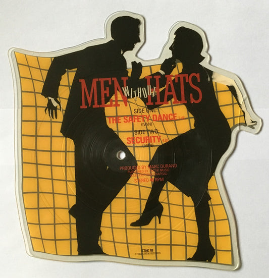 Men Without Hats : The Safety Dance / Security (7", Shape, Single, Ltd, Pic)