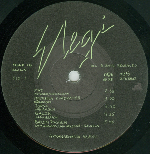 Elegi (2) : Elegi (LP, Album)