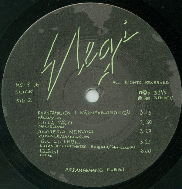 Elegi (2) : Elegi (LP, Album)