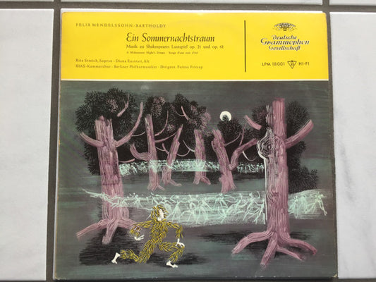 Ferenc Fricsay : Mendelssohn Bartholdy-Ein Sommernachtstraum (LP, Album, Mono)