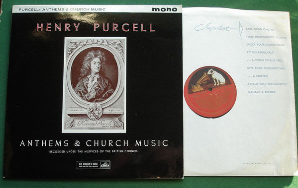 Henry Purcell / The Ambrosian Singers, Goldsbrough Orchestra : Henry Purcell - Anthems & Church Music (LP, Album, Mono)