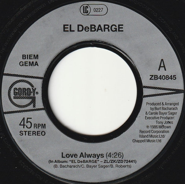 El DeBarge : Love Always (7", Single)
